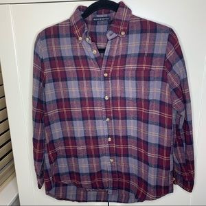 Brandy Melville Plaid Flannel Button Down Shirt